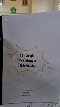 SEJARAH PROKLAMASI INDONESIA
